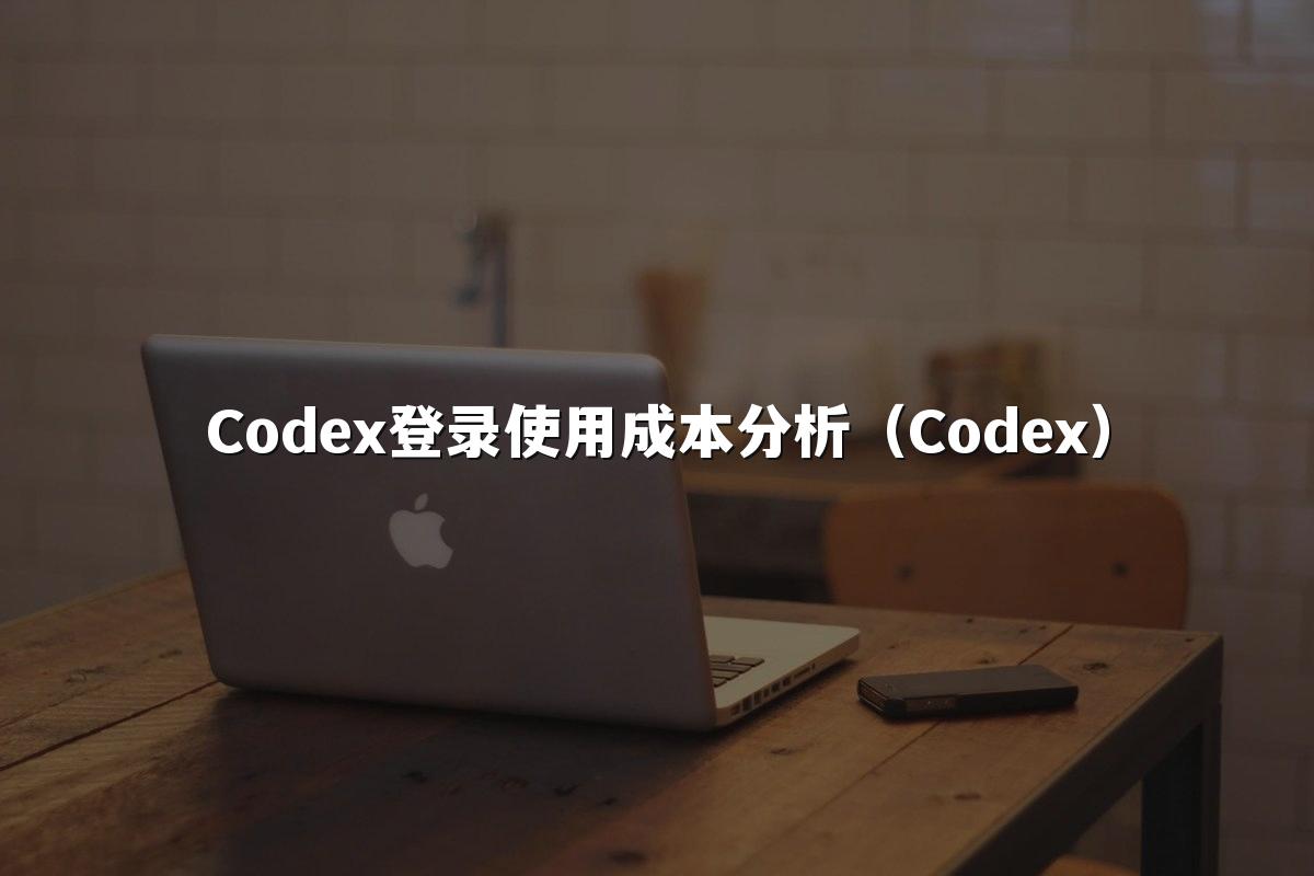 Codex登录使用成本分析(Codex)