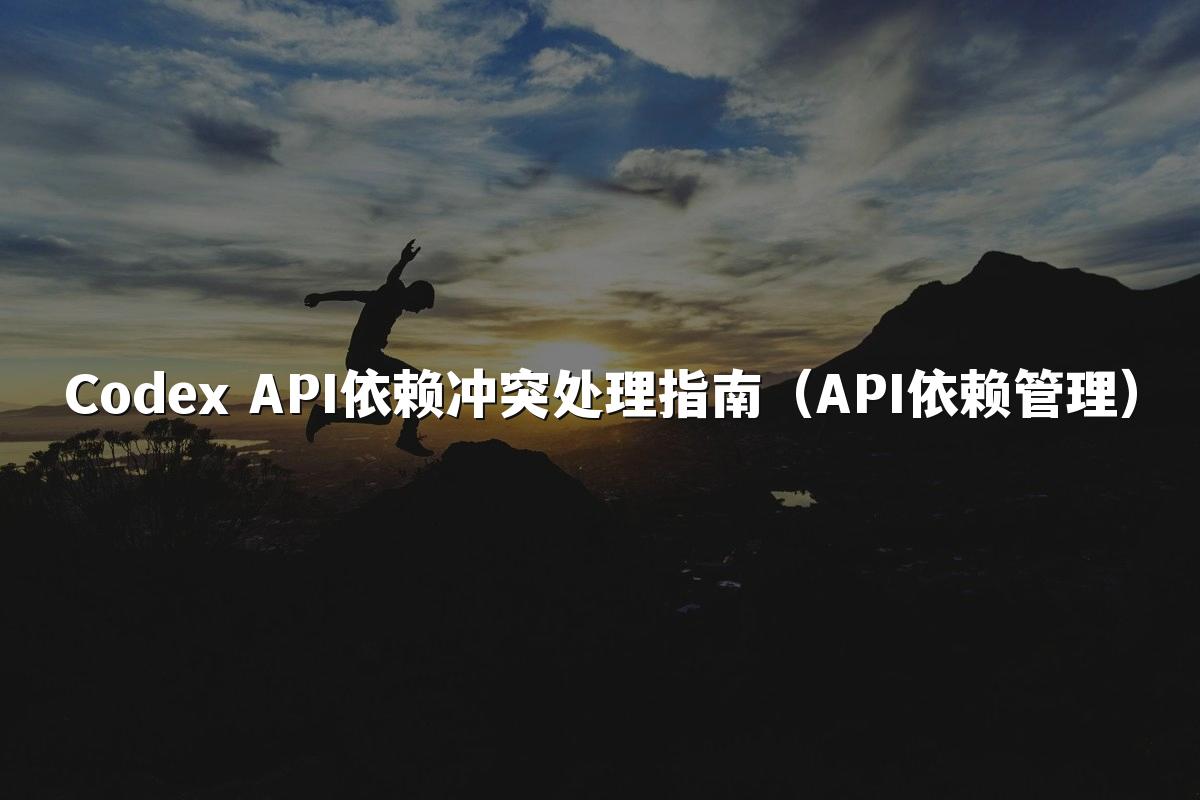Codex API依赖冲突处理指南(API依赖管理)