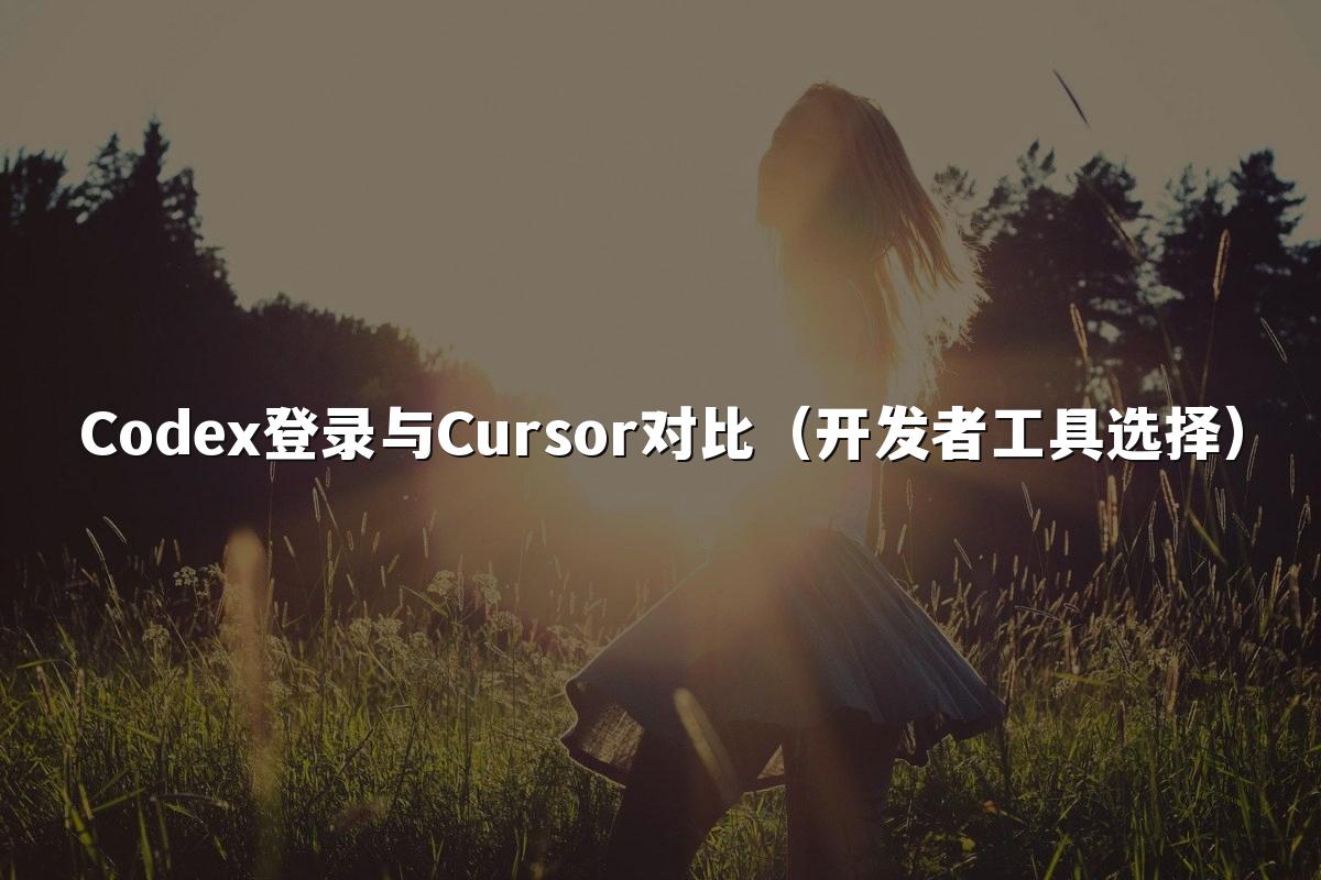 Codex登录与Cursor对比(开发者工具选择)