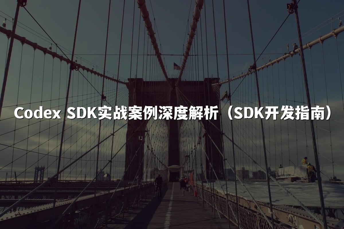 Codex SDK实战案例深度解析（SDK开发指南）