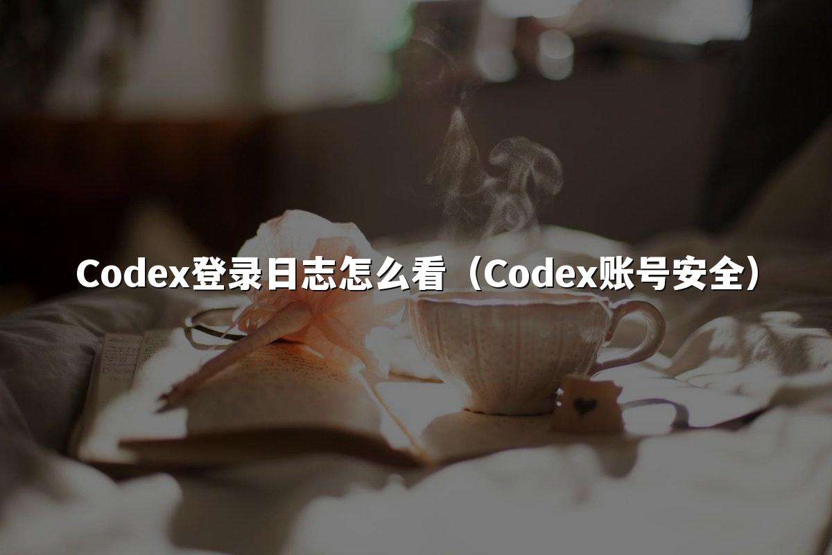 Codex登录日志怎么看(Codex账号安全)