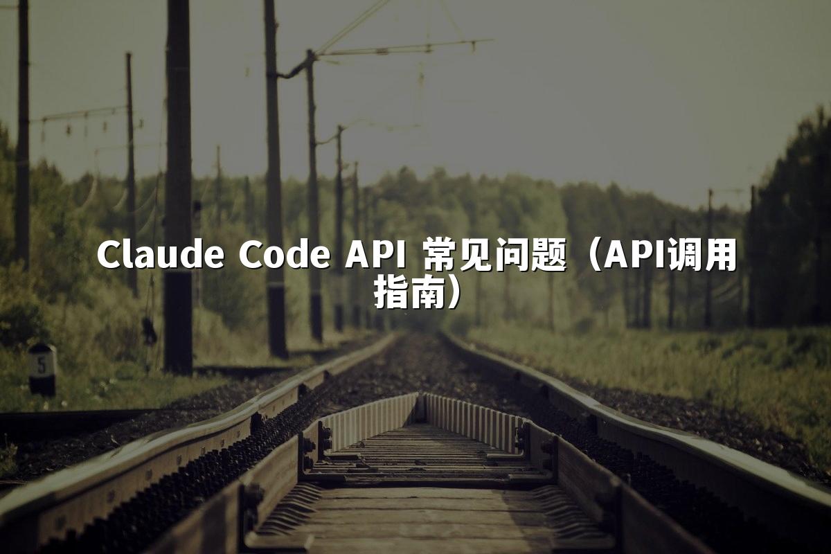 Claude Code API 常见问题（API调用指南）