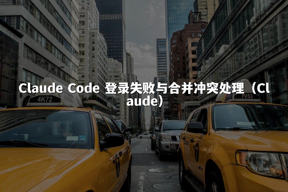 Claude Code 登录失败与合并冲突处理（Claude）