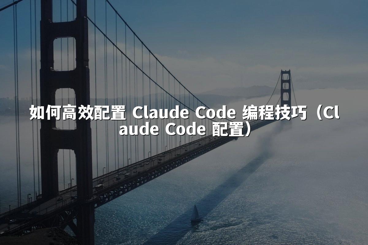 如何高效配置 Claude Code 编程技巧(Claude Code 配置)