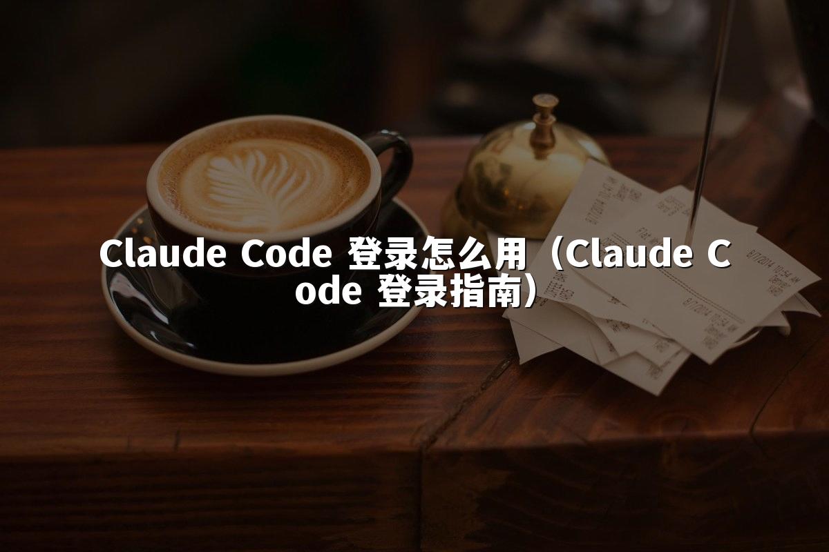 Claude Code 登录怎么用（Claude Code 登录指南）