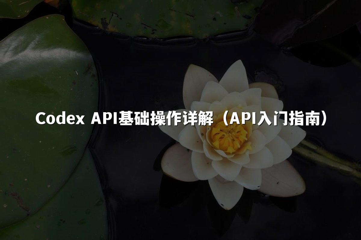 Codex API基础操作详解（API入门指南）