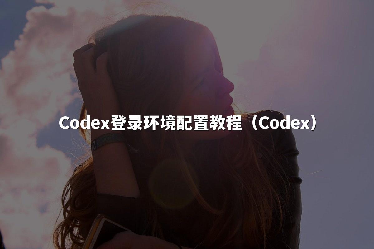Codex登录环境配置教程（Codex）