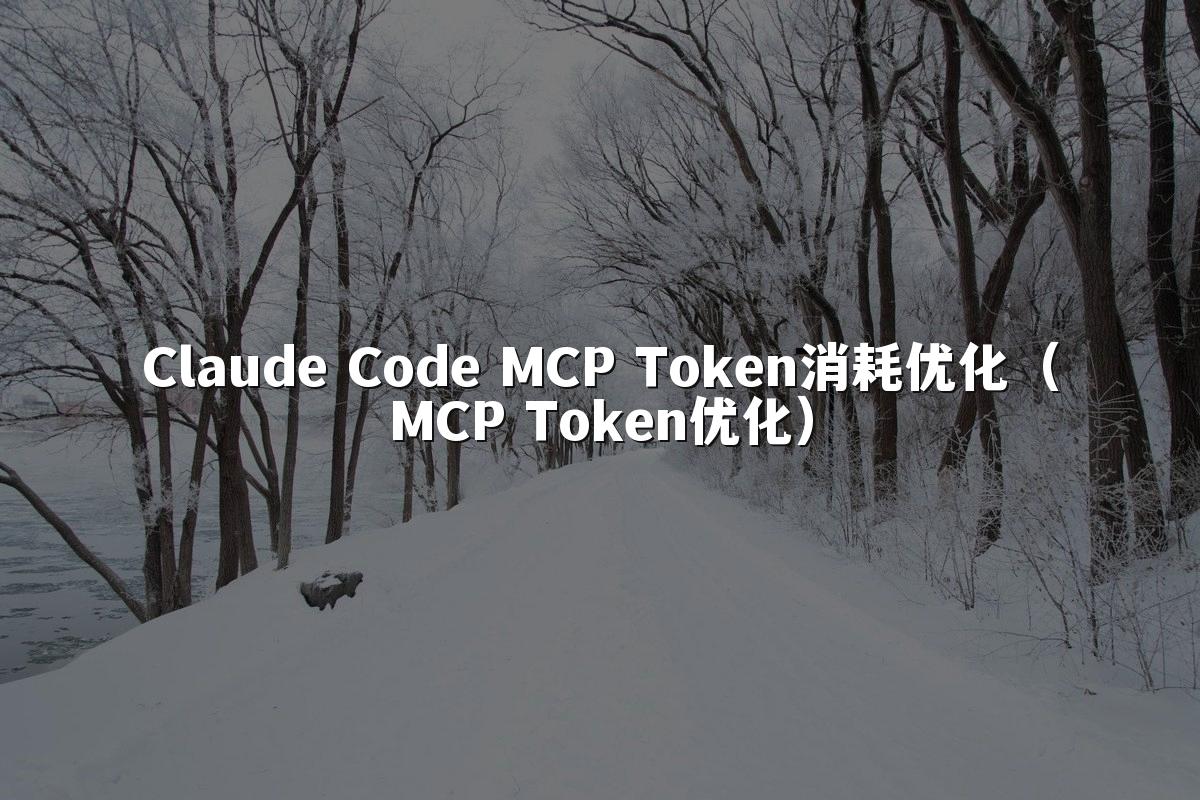 Claude Code MCP Token消耗优化（MCP Token优化）