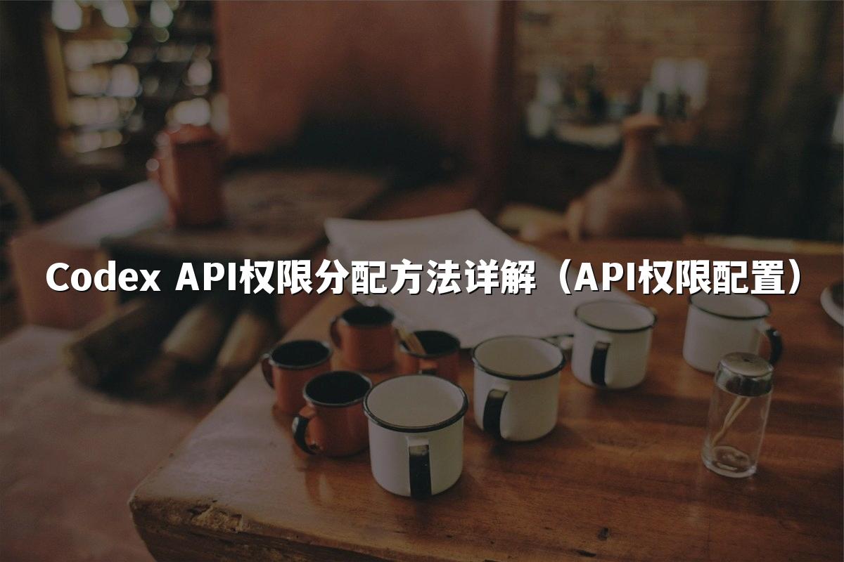 Codex API权限分配方法详解(API权限配置)