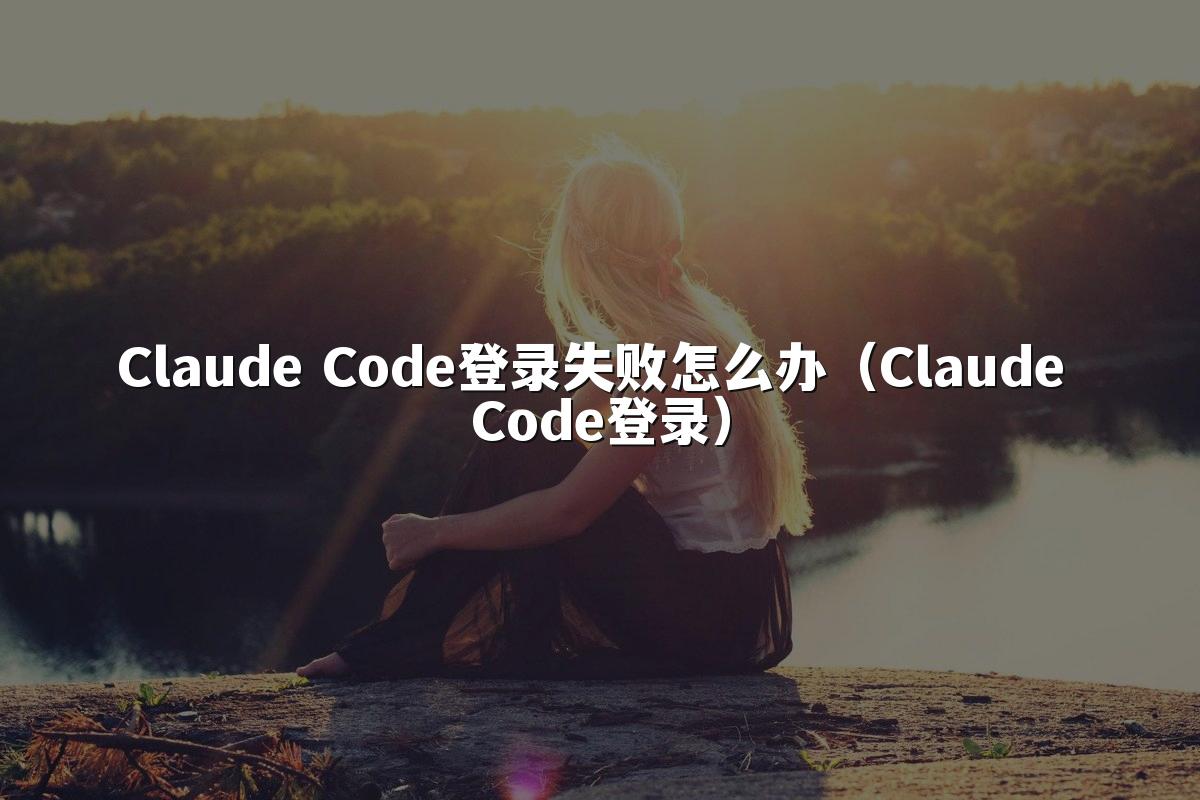 Claude Code登录失败怎么办(Claude Code登录)