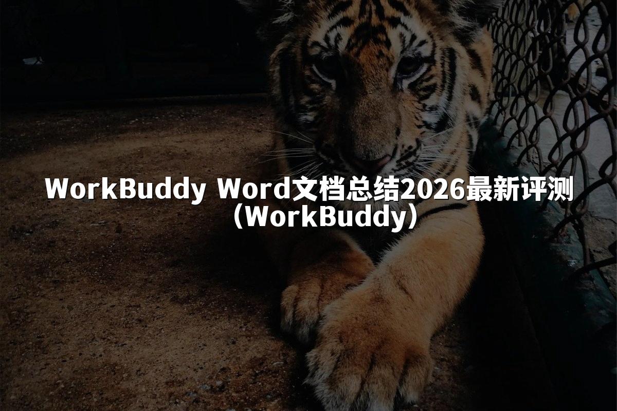 WorkBuddy Word文档总结2026最新评测(WorkBuddy)