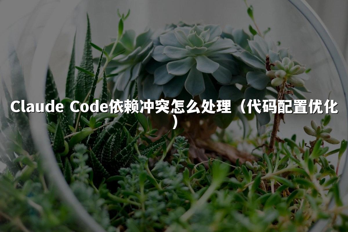 Claude Code依赖冲突怎么处理(代码配置优化)