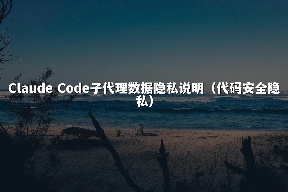 Claude Code子代理数据隐私说明（代码安全隐私）