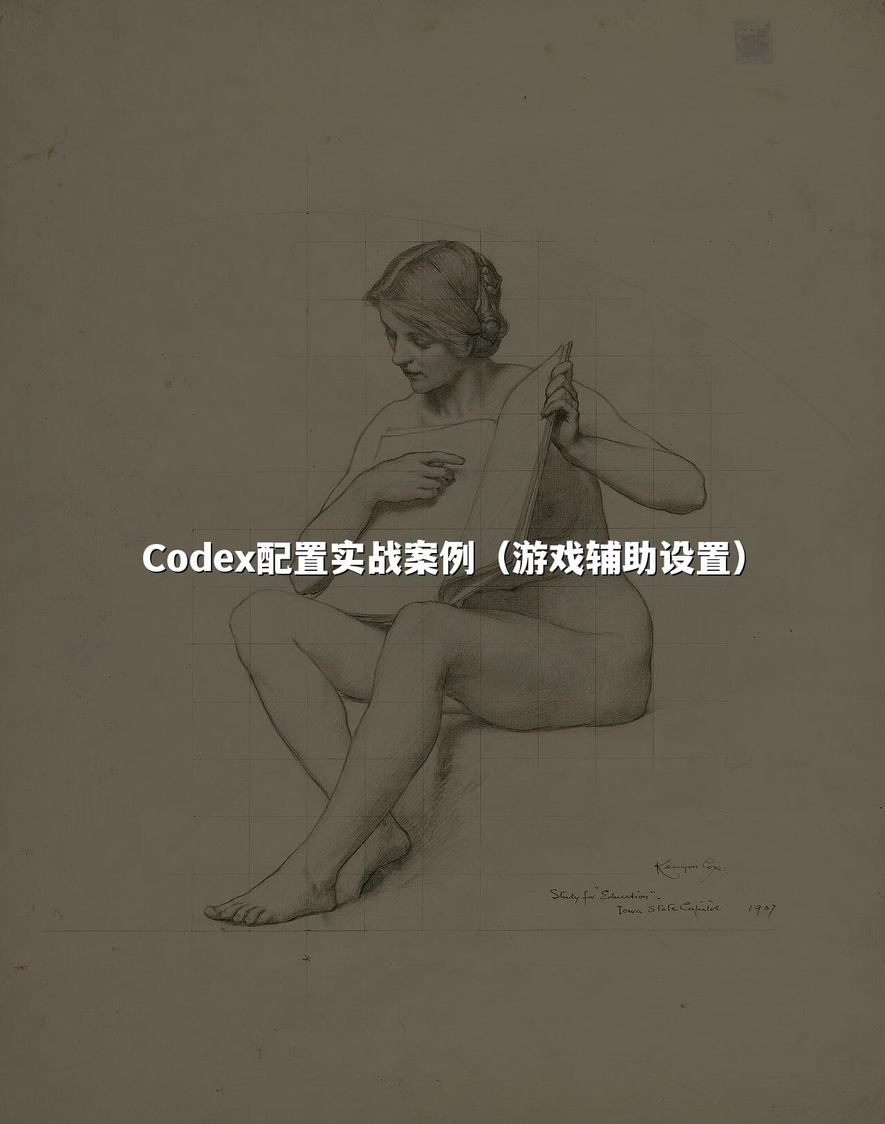 Codex配置实战案例(游戏辅助设置)