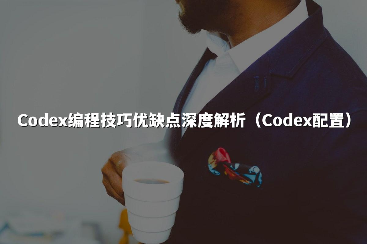 Codex编程技巧优缺点深度解析（Codex配置）