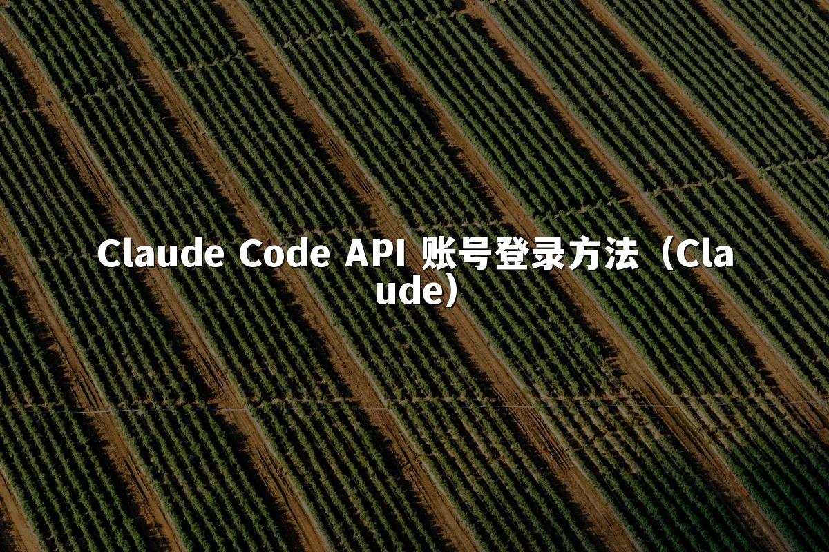 Claude Code API 账号登录方法（Claude）