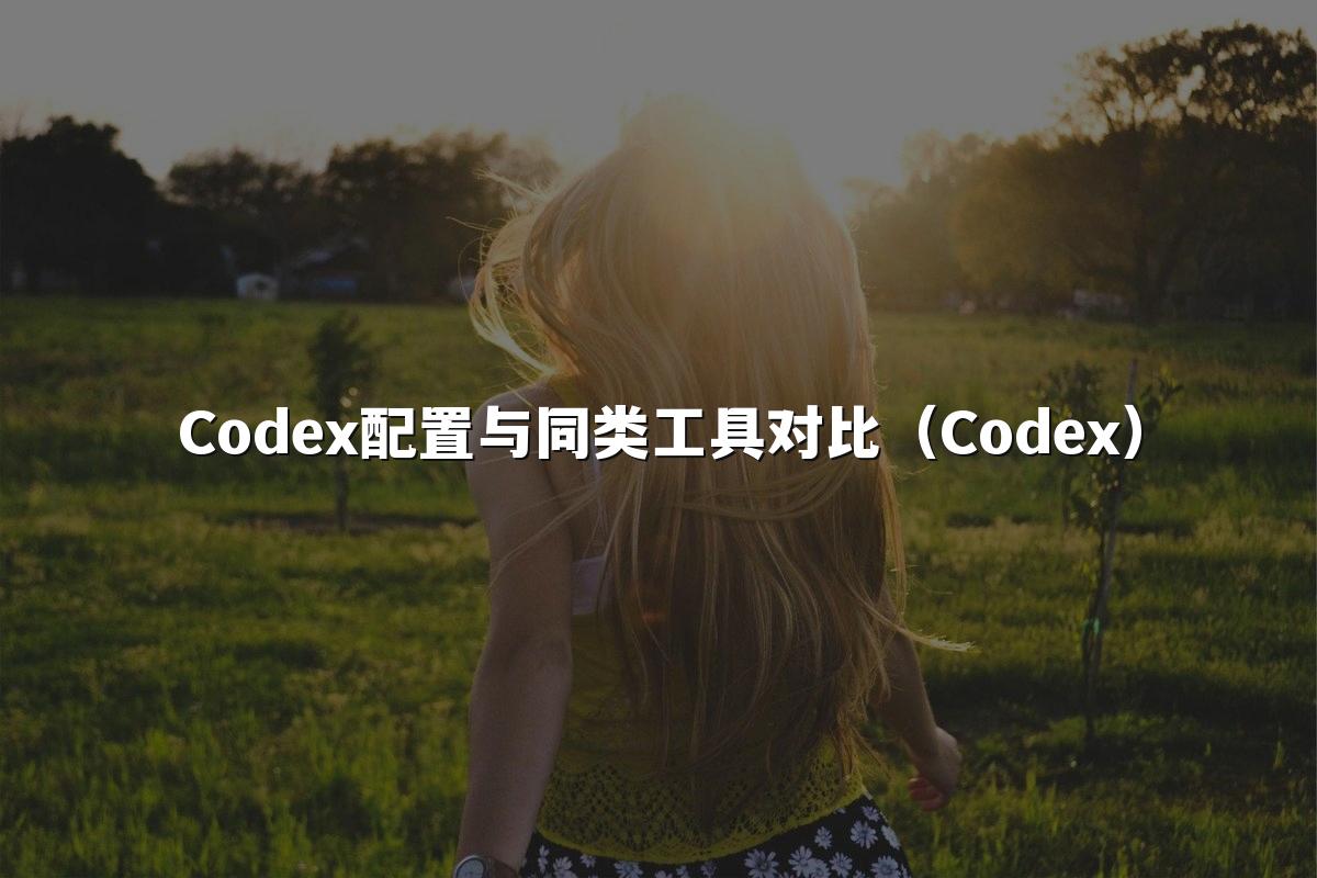 Codex配置与同类工具对比(Codex)
