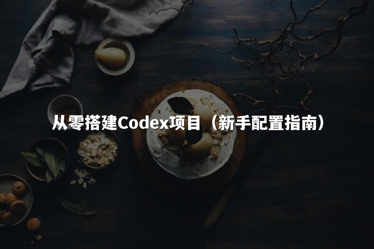 从零搭建Codex项目（新手配置指南）