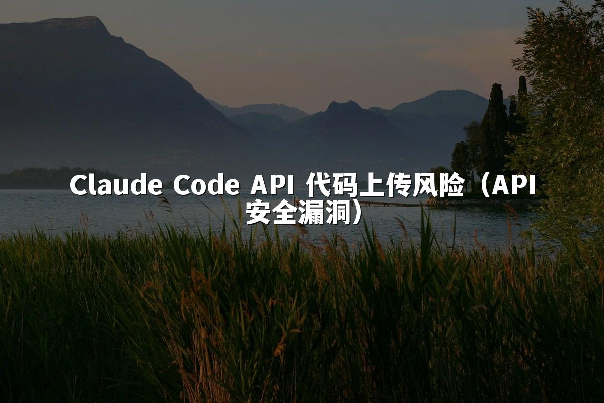 Claude Code API 代码上传风险（API安全漏洞）