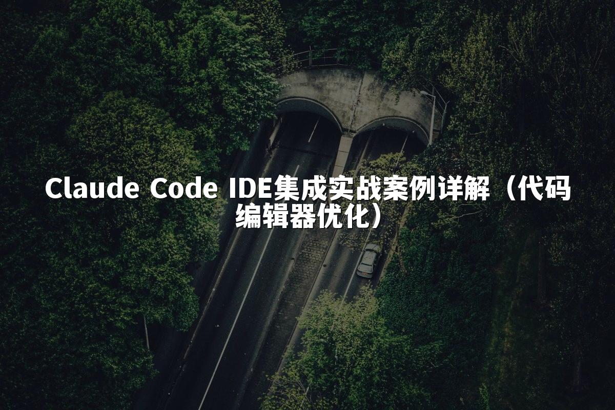 Claude Code IDE集成实战案例详解(代码编辑器优化)