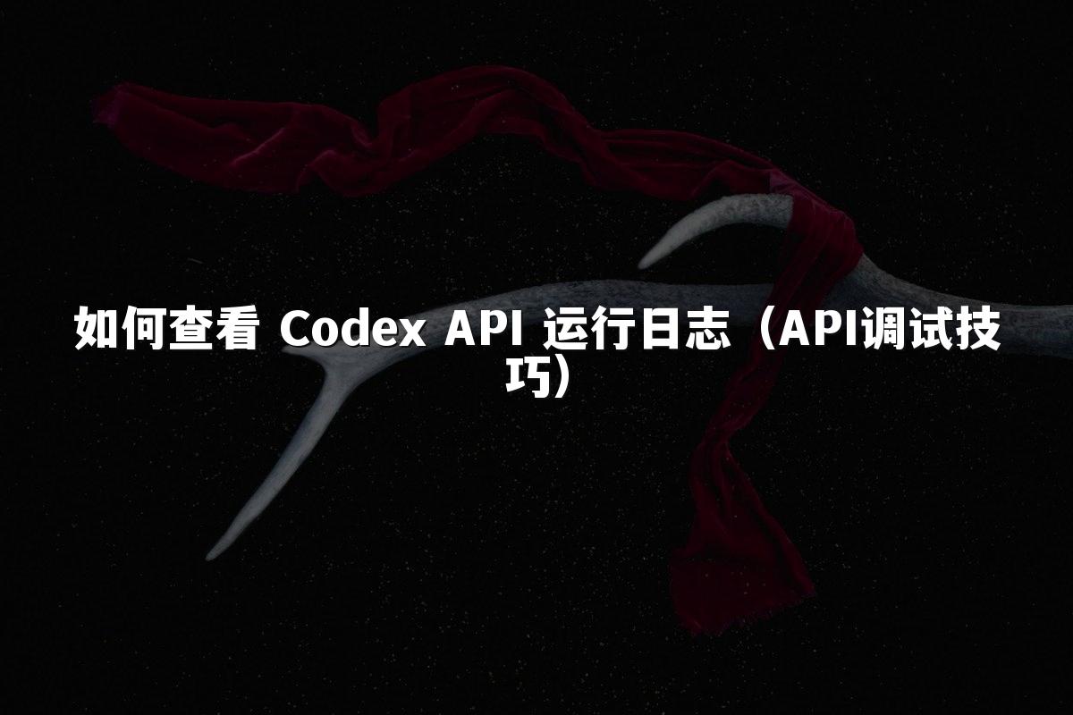 如何查看 Codex API 运行日志(API调试技巧)