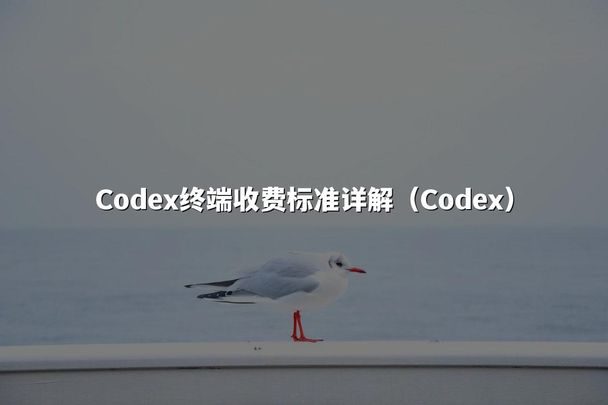 Codex终端收费标准详解(Codex)
