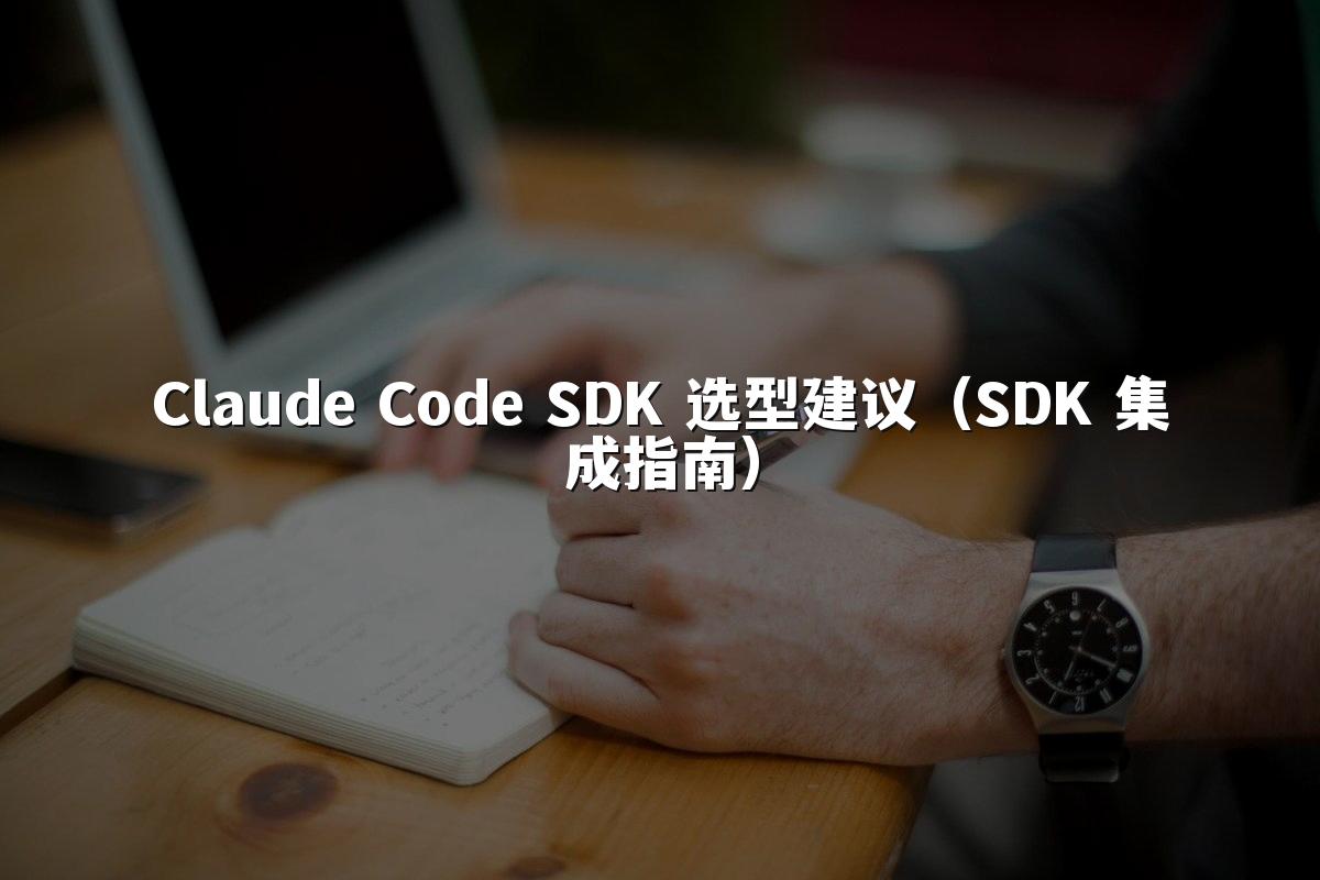 Claude Code SDK 选型建议（SDK 集成指南）