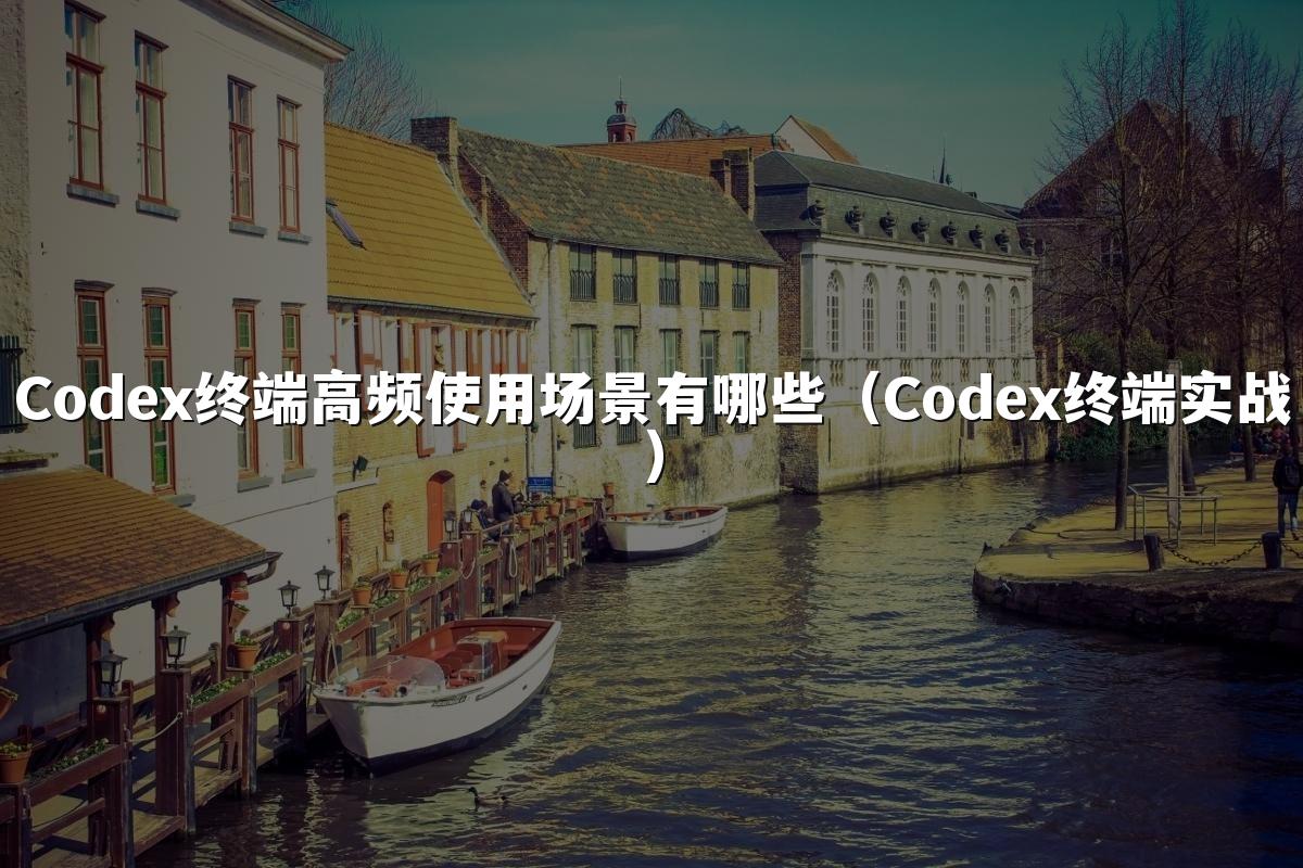 Codex终端高频使用场景有哪些（Codex终端实战）