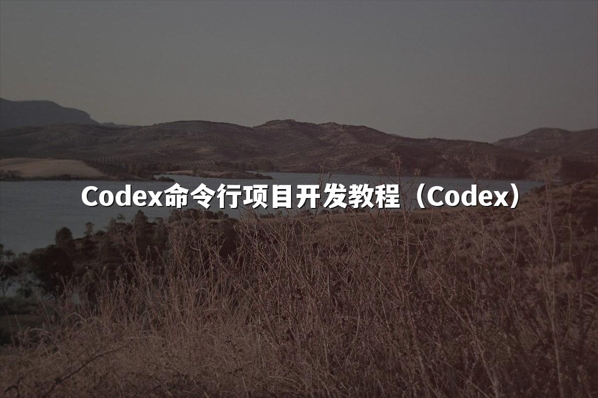 Codex命令行项目开发教程(Codex)