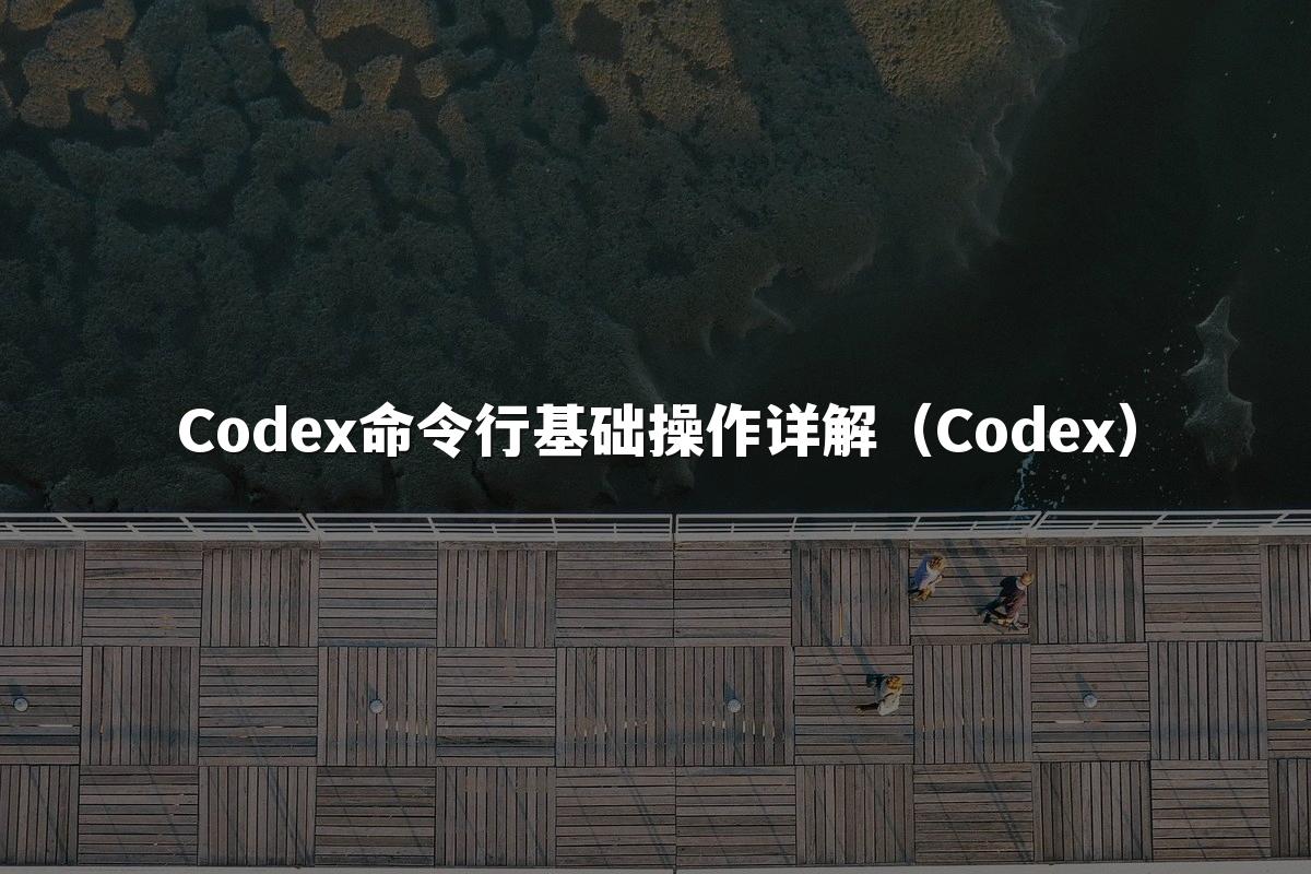 Codex命令行基础操作详解（Codex）