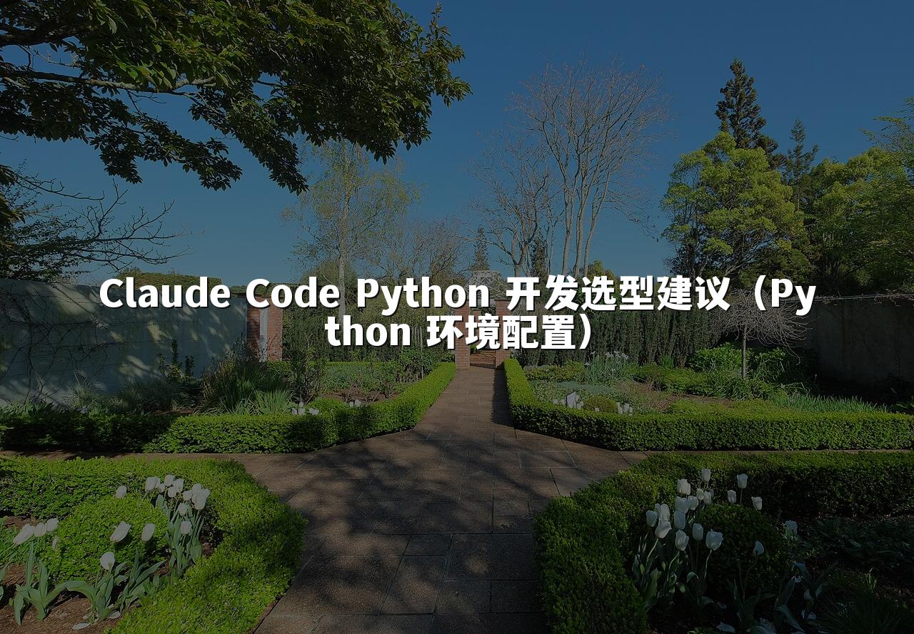 Claude Code Python 开发选型建议（Python 环境配置）