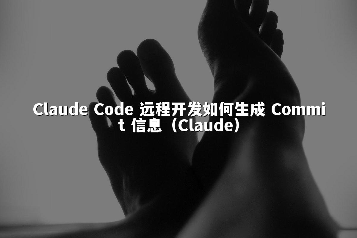 Claude Code 远程开发如何生成 Commit 信息(Claude)