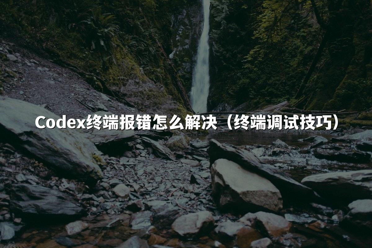 Codex终端报错怎么解决（终端调试技巧）