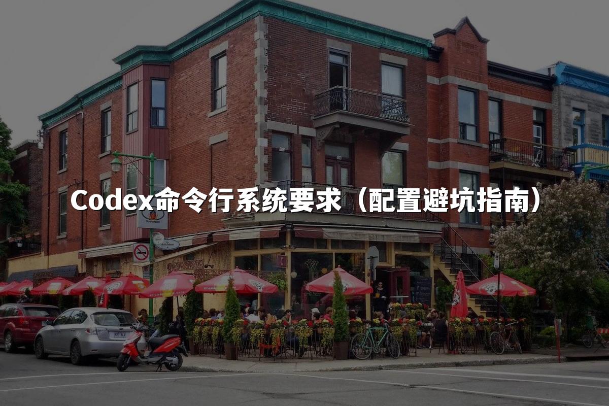 Codex命令行系统要求(配置避坑指南)