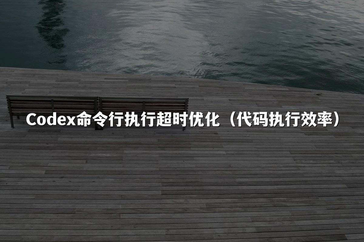 Codex命令行执行超时优化（代码执行效率）
