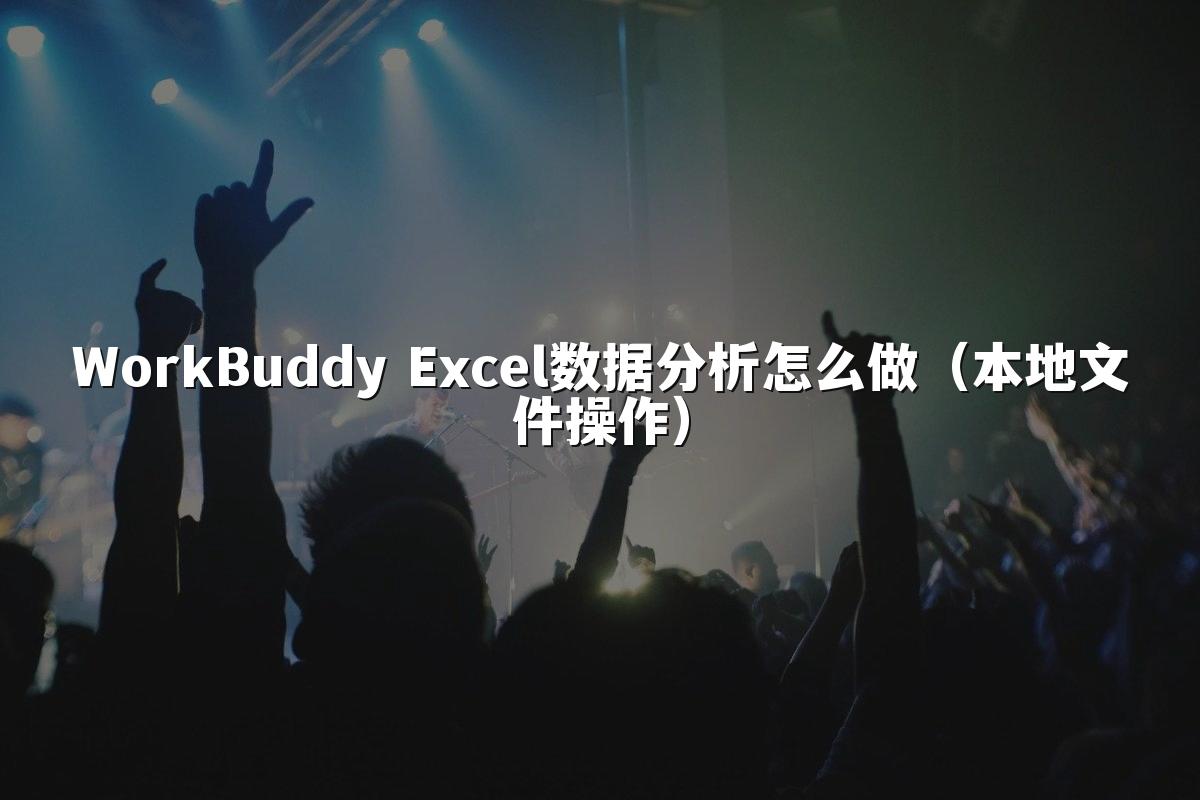 WorkBuddy Excel数据分析怎么做（本地文件操作）