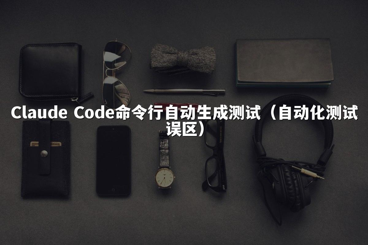Claude Code命令行自动生成测试（自动化测试误区）