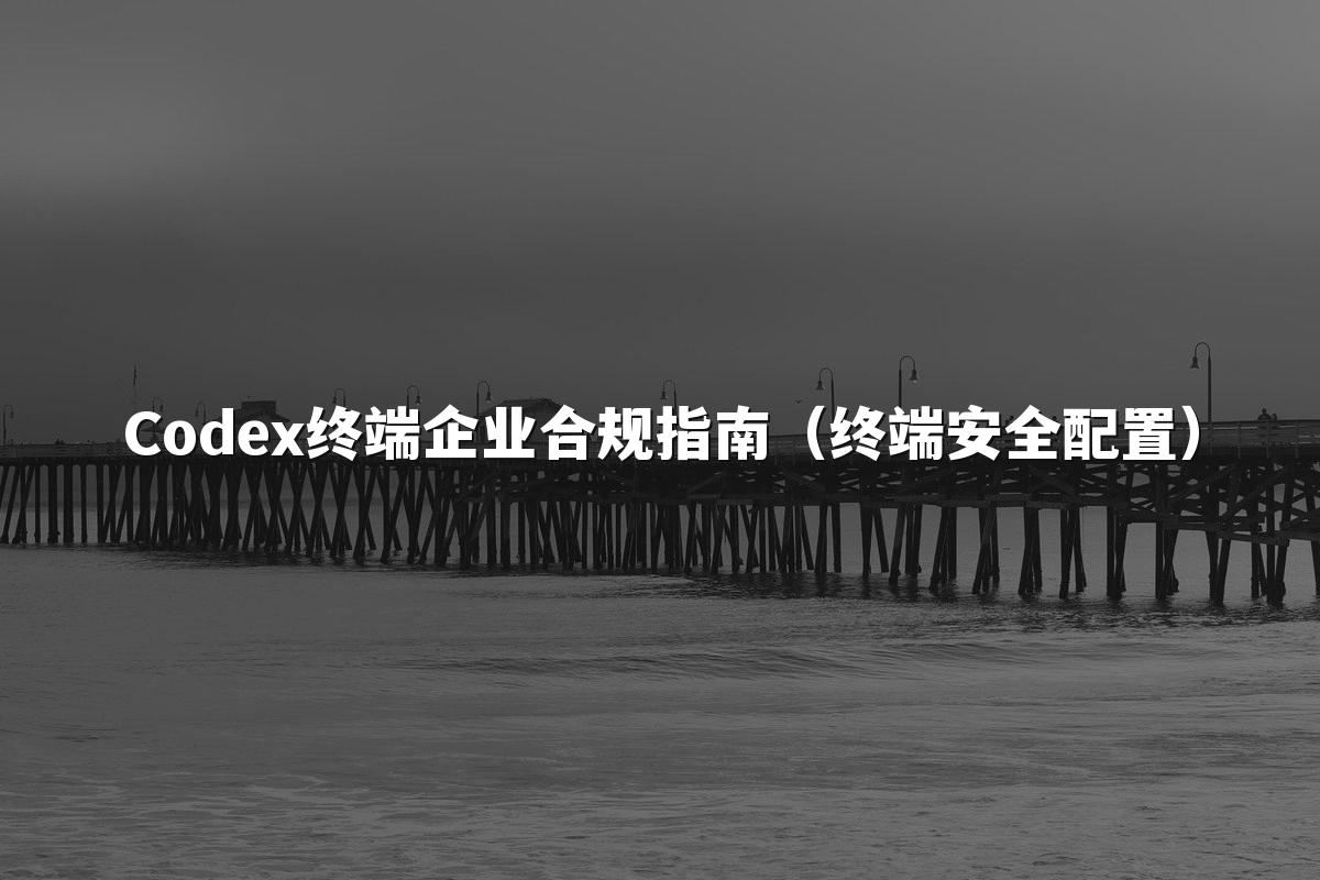 Codex终端企业合规指南（终端安全配置）