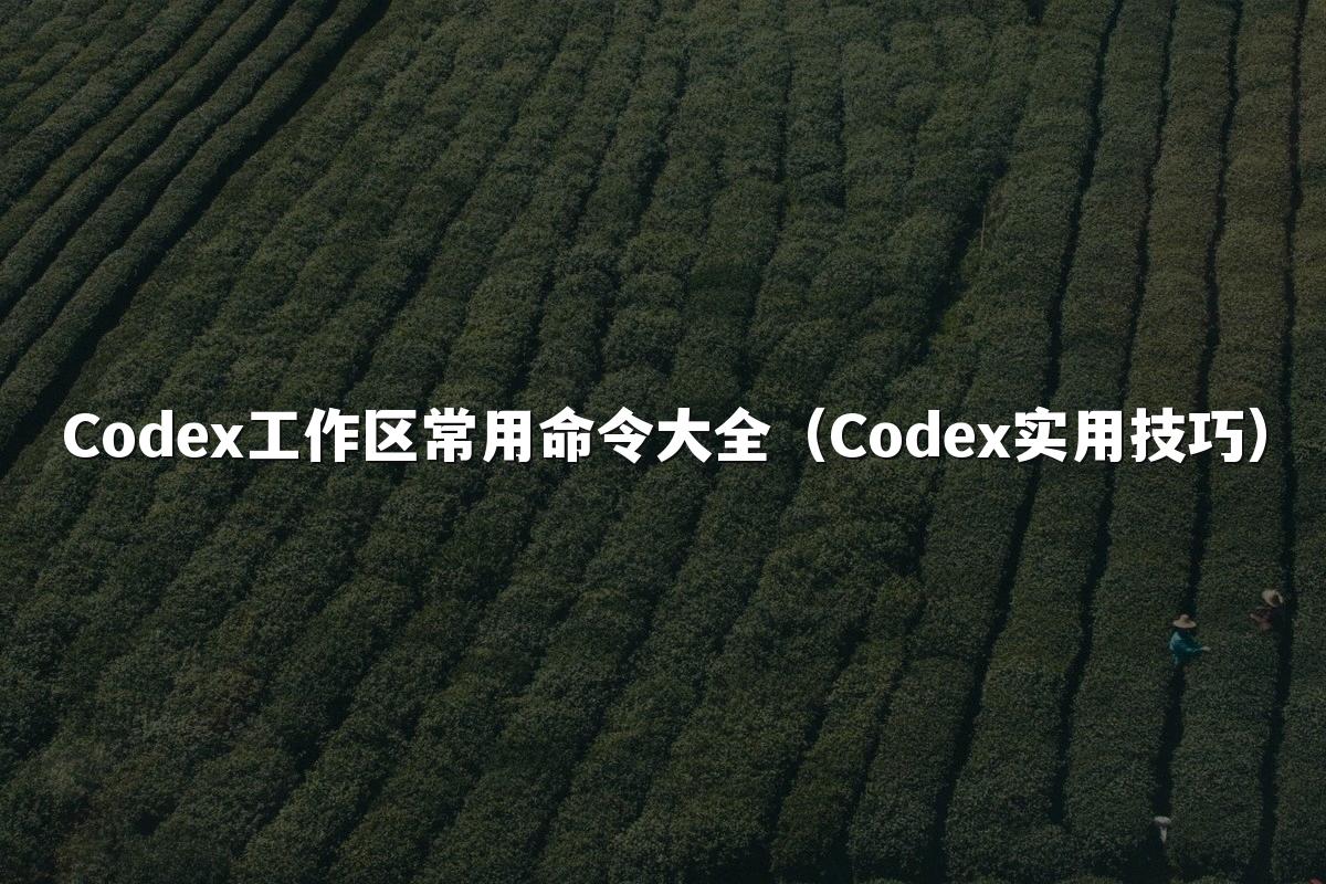 Codex工作区常用命令大全(Codex实用技巧)