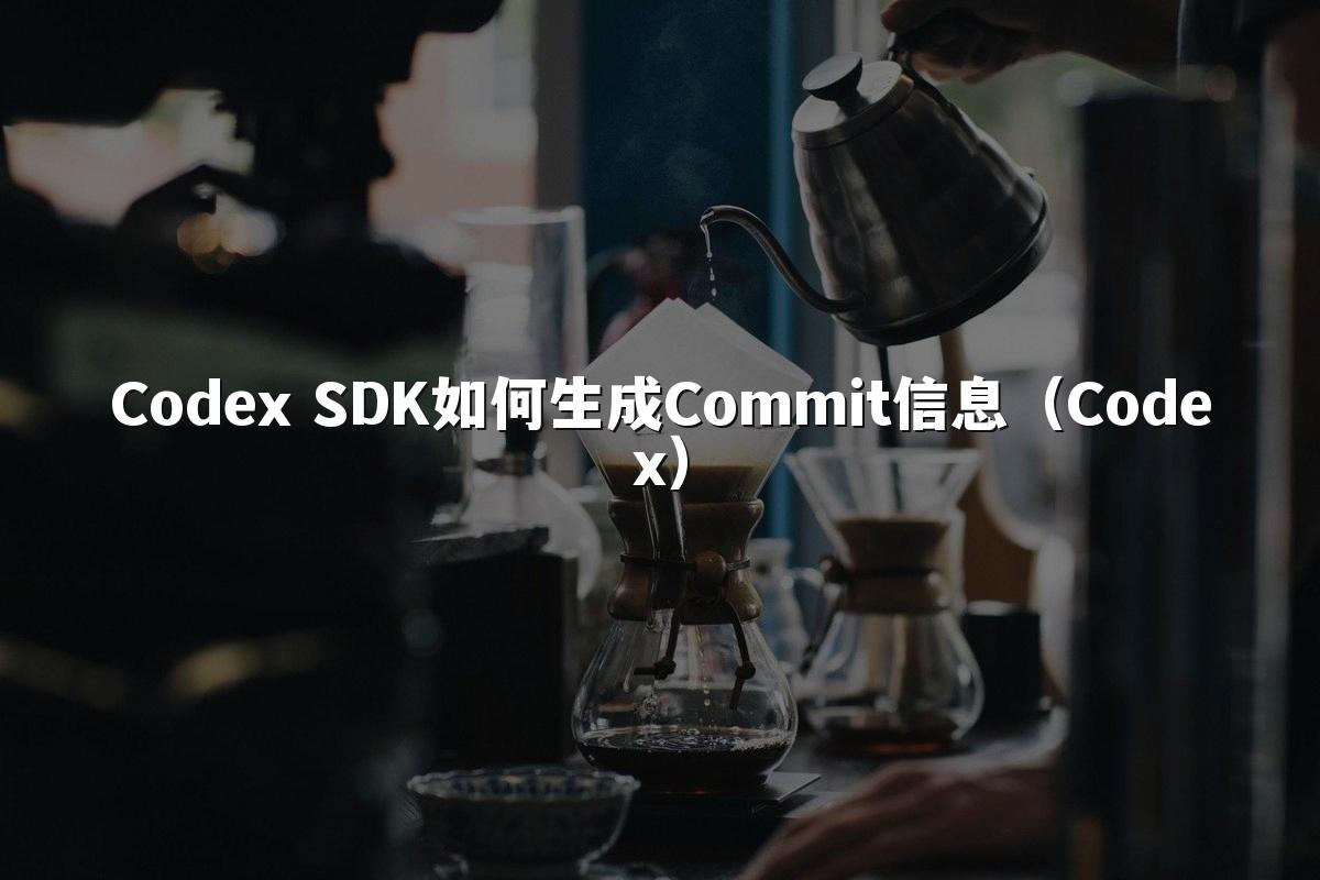 Codex SDK如何生成Commit信息（Codex）