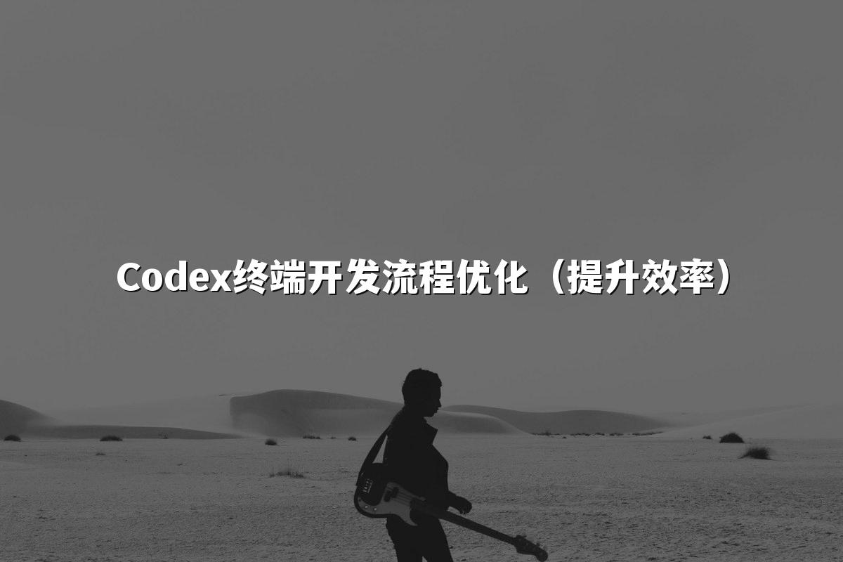 Codex终端开发流程优化（提升效率）
