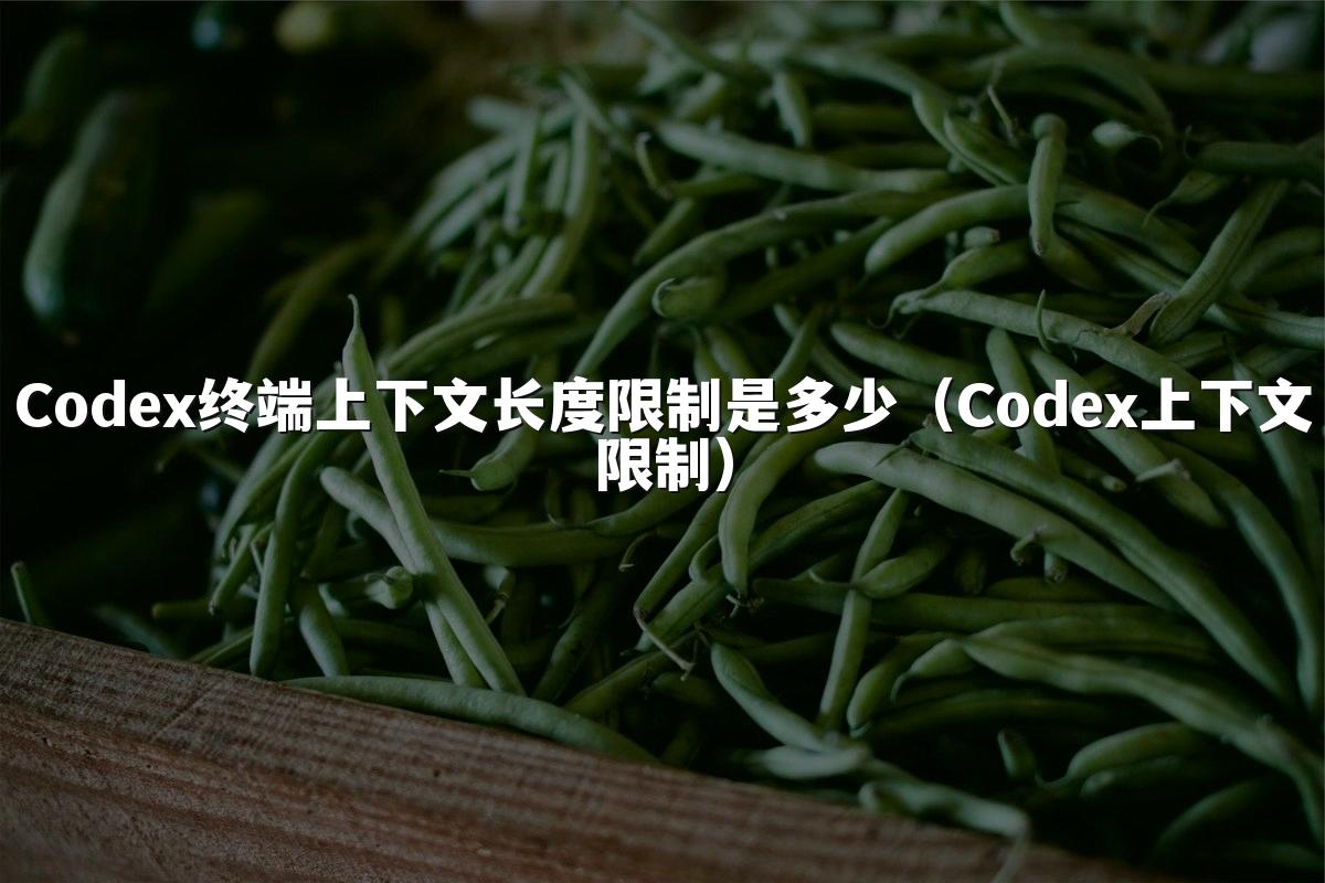 Codex终端上下文长度限制是多少(Codex上下文限制)
