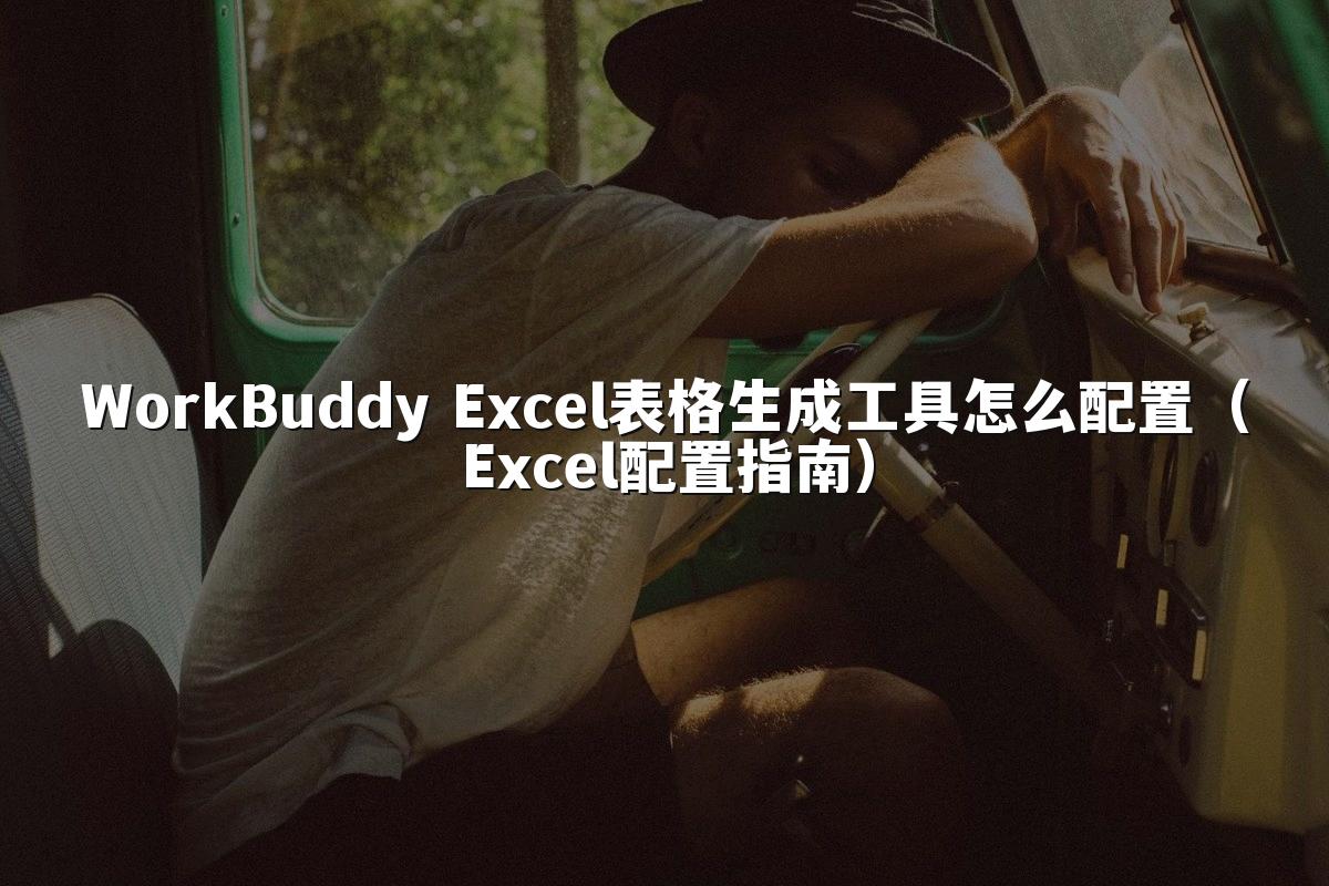 WorkBuddy Excel表格生成工具怎么配置(Excel配置指南)