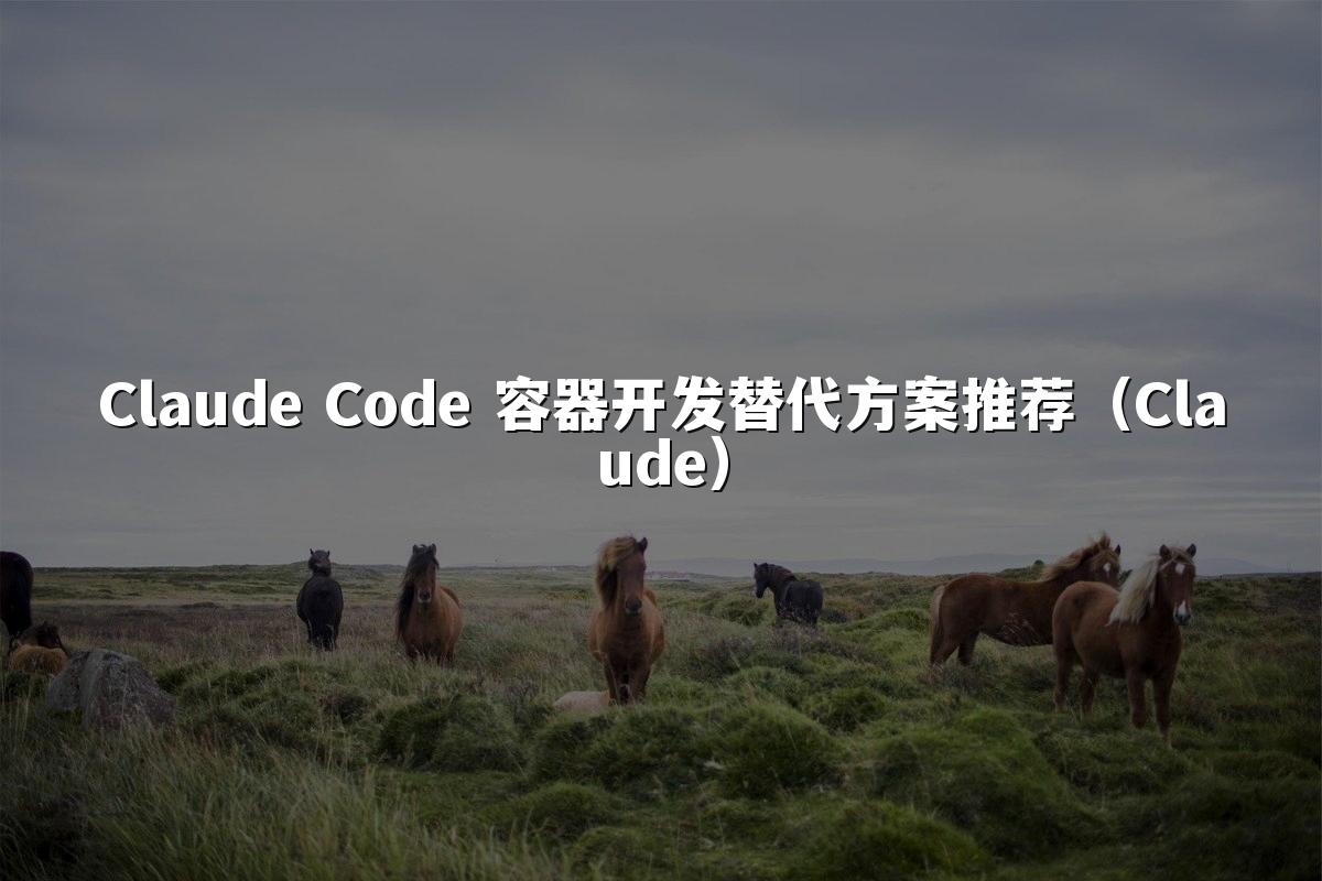 Claude Code 容器开发替代方案推荐（Claude）