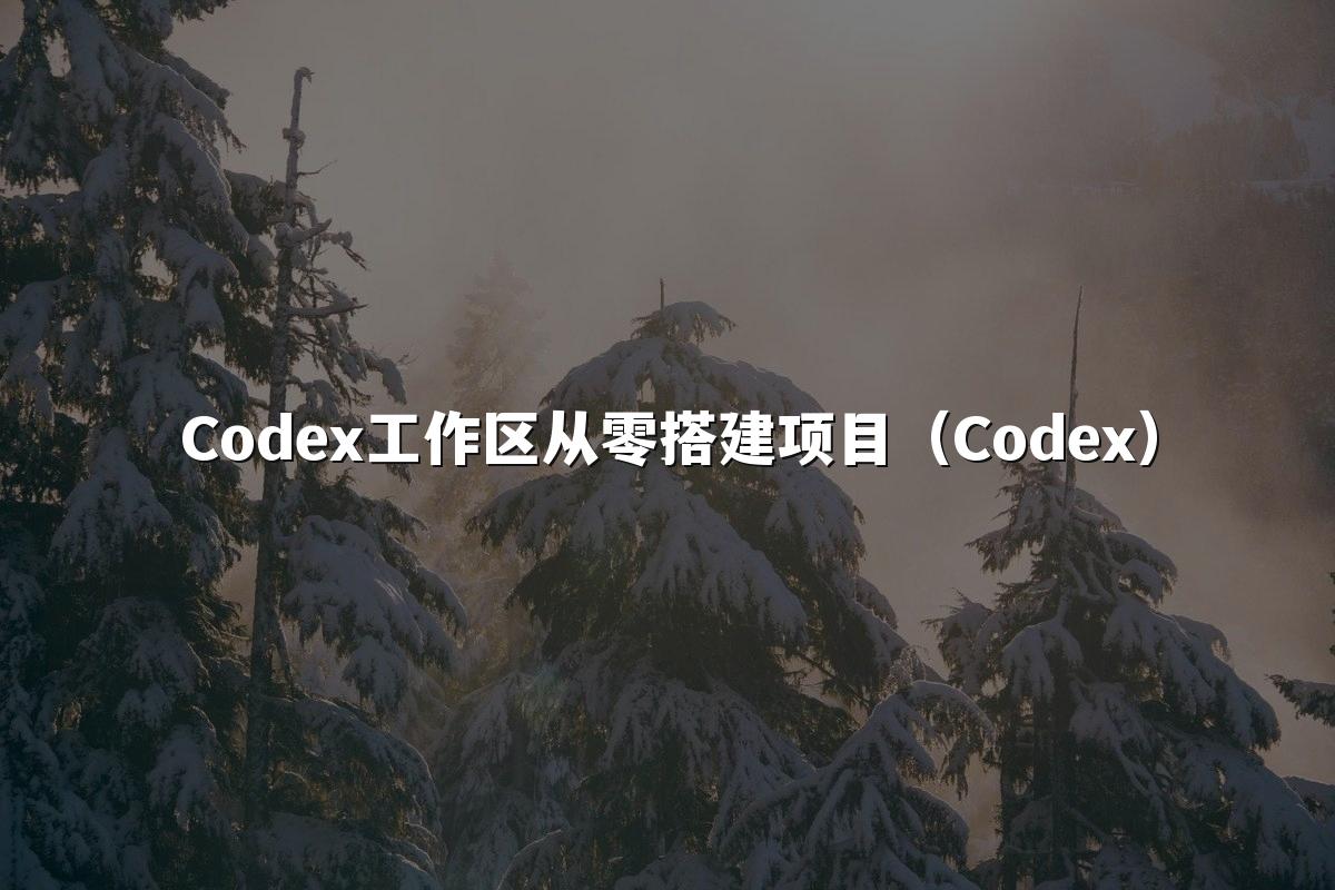 Codex工作区从零搭建项目（Codex）