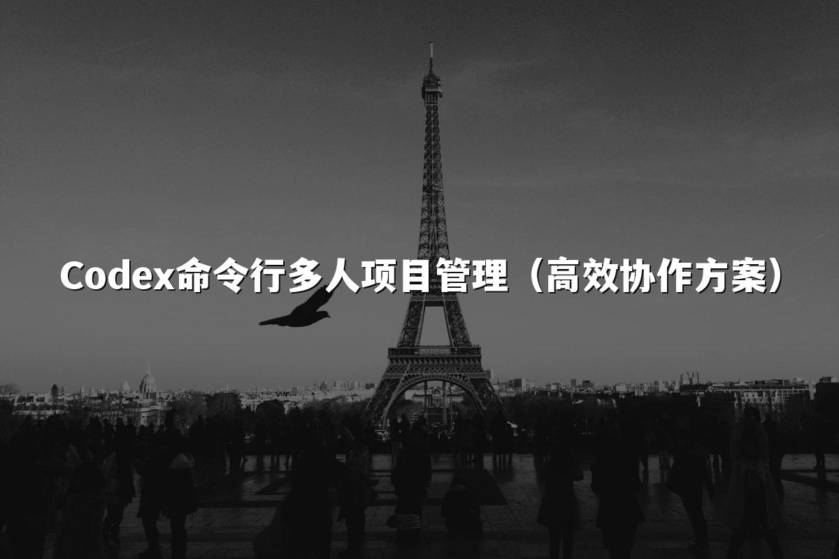 Codex命令行多人项目管理(高效协作方案)