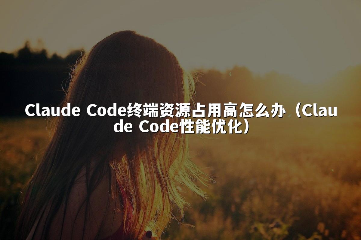 Claude Code终端资源占用高怎么办（Claude Code性能优化）