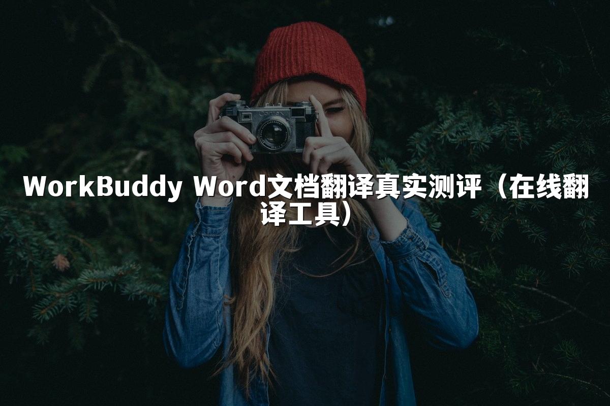 WorkBuddy Word文档翻译真实测评(在线翻译工具)