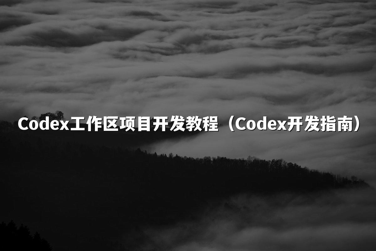 Codex工作区项目开发教程（Codex开发指南）