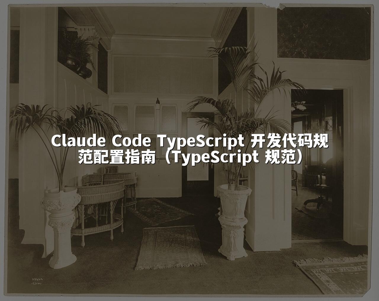 Claude Code TypeScript 开发代码规范配置指南（TypeScript 规范）